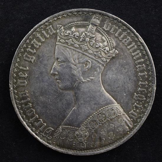 A Victoria 1847 Gothic head crown,